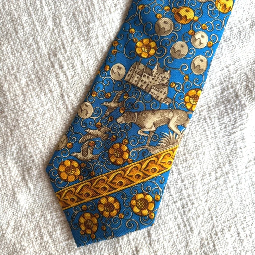 Vintage Italian Silk Tie Mantero 1902 Whiskey Collection‎ N 14 Made in Italy